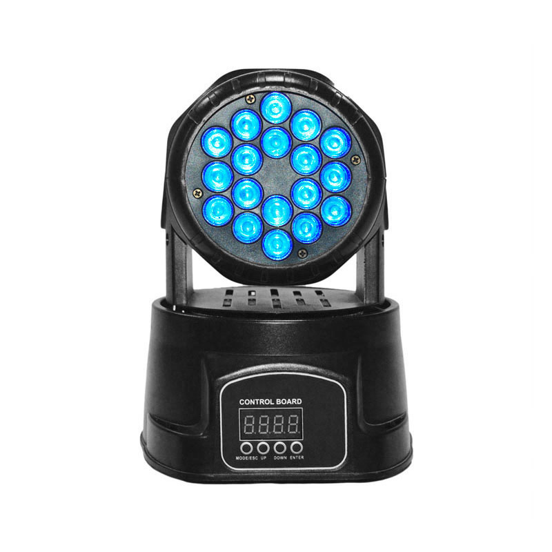 Led Wash Lights 183 Mini (18) 3W RGB 3-In-1 LED Wash DJ Light