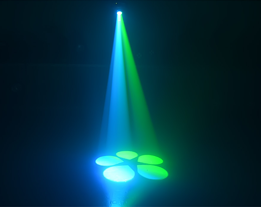 LED Scanner Lights_SCAN300 75W LED, Gobos und Prisma, Farbrad und Motorfokus