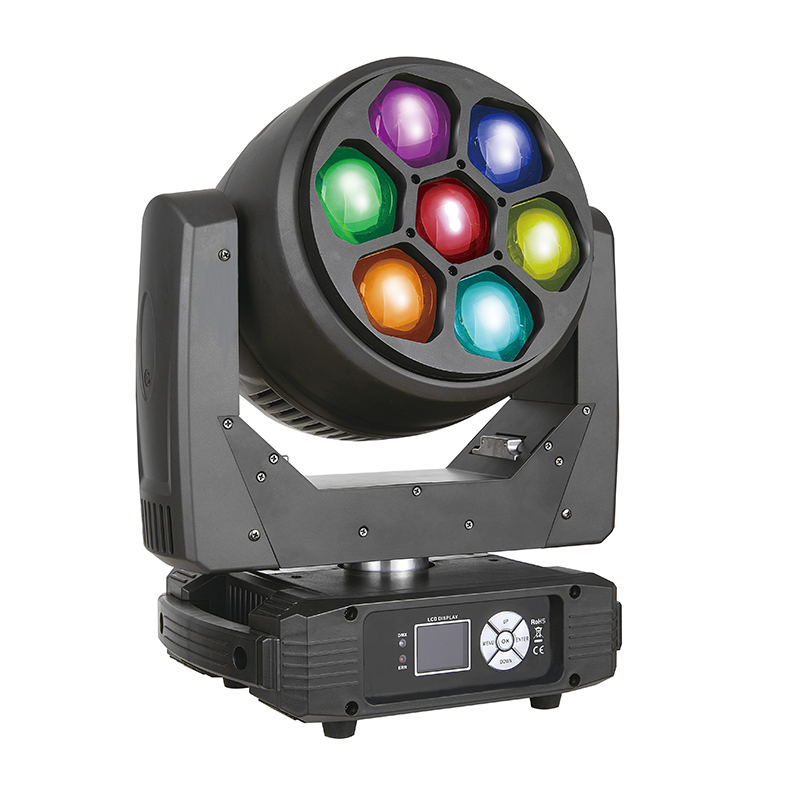 Moving Head Wash-ANOLE850 7pcs 40W RGBW 4in1 LEDs Bee Eye Moving Head Lights