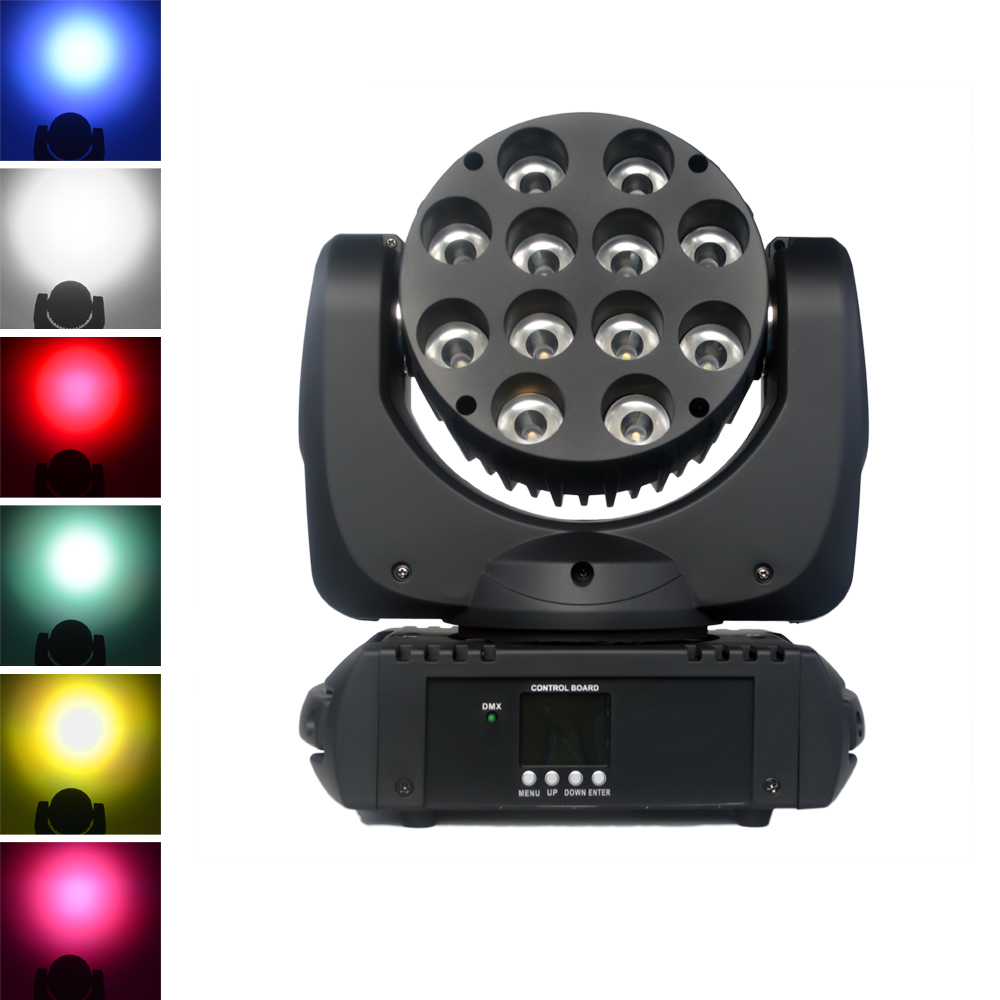 Moving Head Wash-ANOLE350 12pcs 10W RGBW 4in1 Leds Moving Head Lights