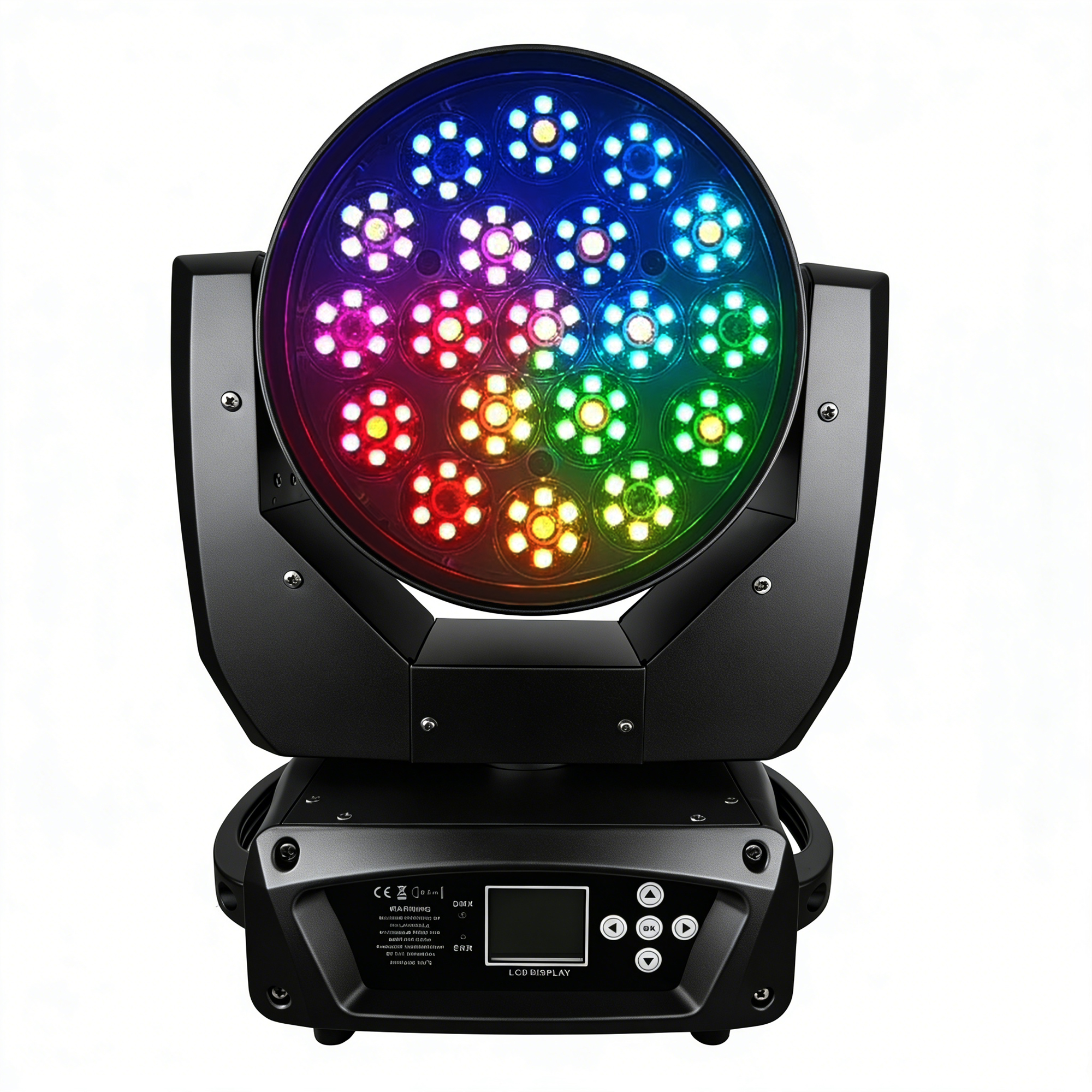 Moving Head Wash LED_M WASH 1915ZR 19×15W Wash Moving Head with Auxiliary Light