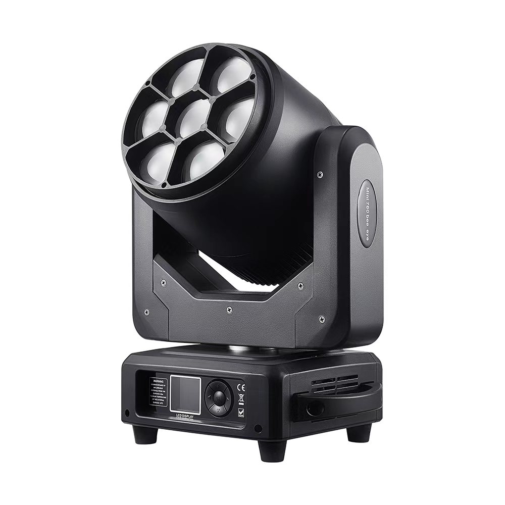 MWASH760ZB 7x60W Zoom Backlight with Ring Light Wash Moving Head Light