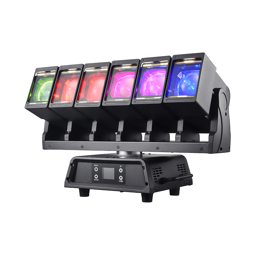 MWASH660ZPR Matrix Light, equipped with 6 pieces of 60W RGBW 4-in-1 LEDs