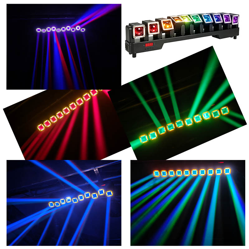 MWAVE ZEHN330R 10-head beam & wash light, supporting snake/wave swaying effect
