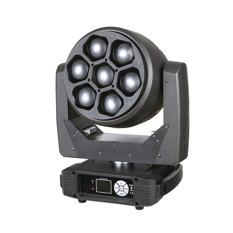 Moving Head Wash-ANOLE850 7pcs 40W RGBW 4in1 LEDs Bee Eye Moving Head Lights