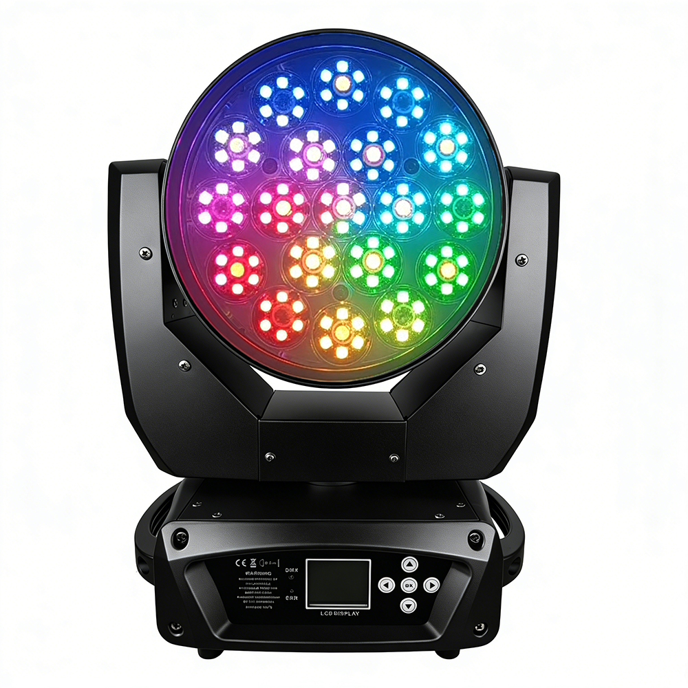 Moving Head Wash LED_M WASH 1915ZR 19×15W Wash Moving Head with Auxiliary Light