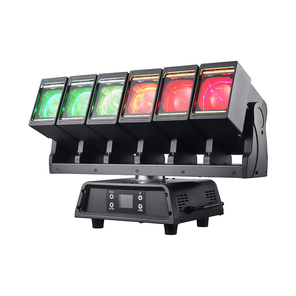 MWASH660ZPR Matrix Light, equipped with 6 pieces of 60W RGBW 4-in-1 LEDs